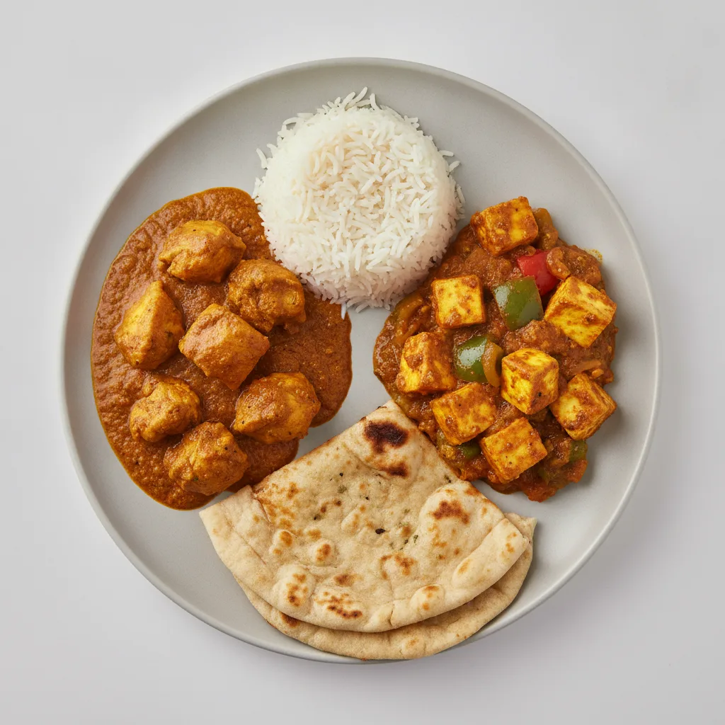 Bronze Package — Chicken Curry and Paneer Kadai Bronze Package — Chicken Curry and Paneer Kadai
