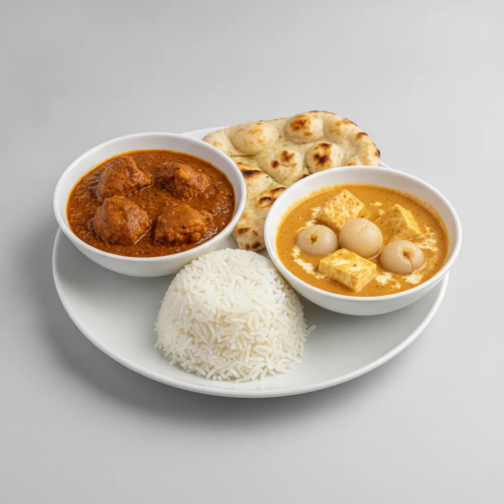 Bronze Package — Chicken Vindaloo and Lychee Paneer Bronze Package — Chicken Vindaloo and Lychee Paneer