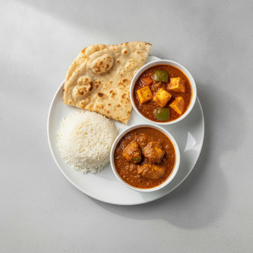 Bronze Package — Chicken Vindaloo and Paneer Kadai Bronze Package — Chicken Vindaloo and Paneer Kadai