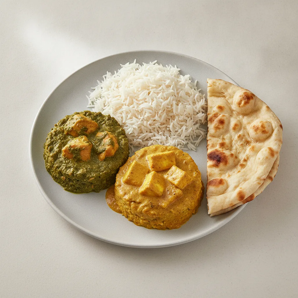 Bronze Package — Chicken Saag and Shahi Paneer Korma Bronze Package — Chicken Saag and Shahi Paneer Korma