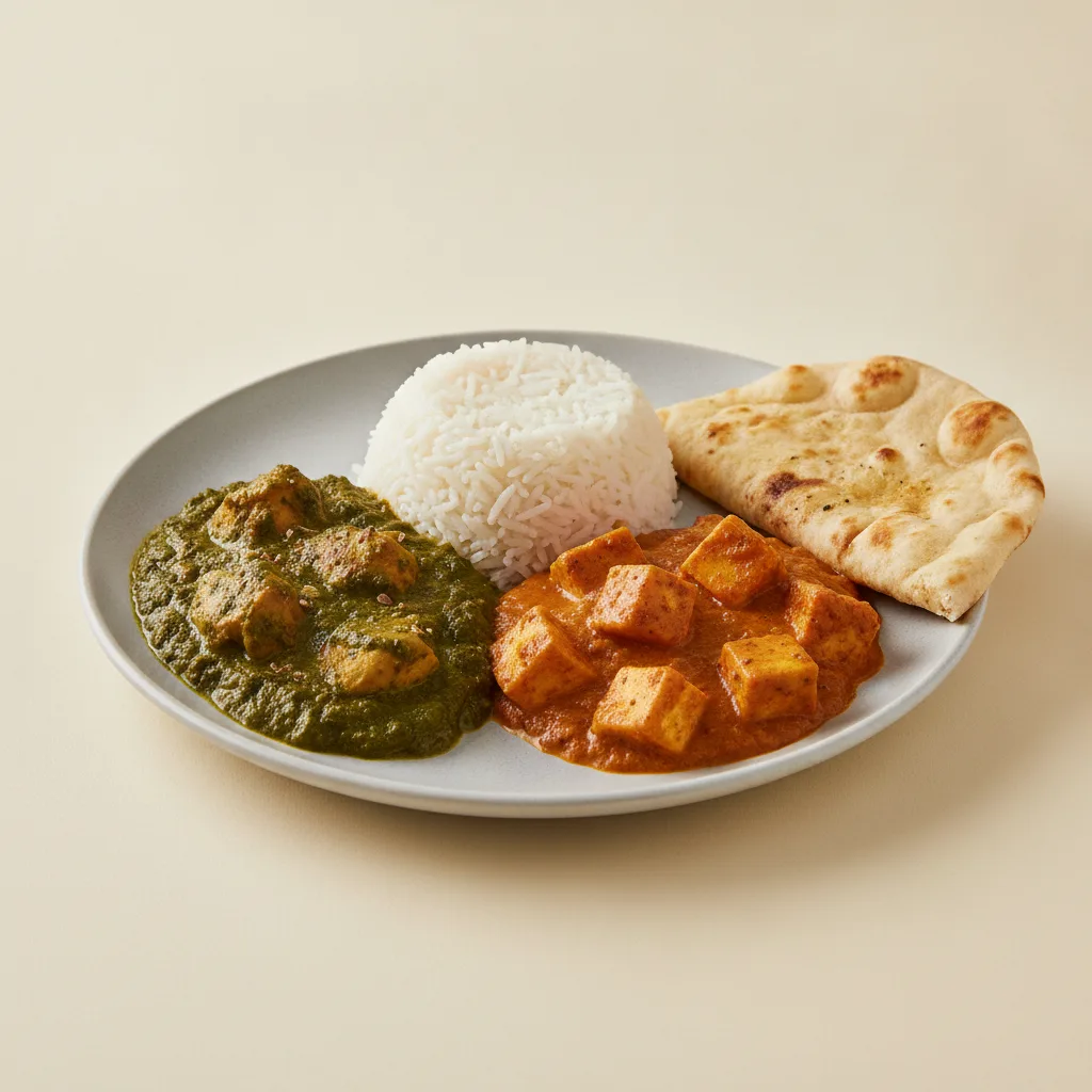 Bronze Package — Chicken Saag and Paneer Tikka Masala Bronze Package — Chicken Saag and Paneer Tikka Masala