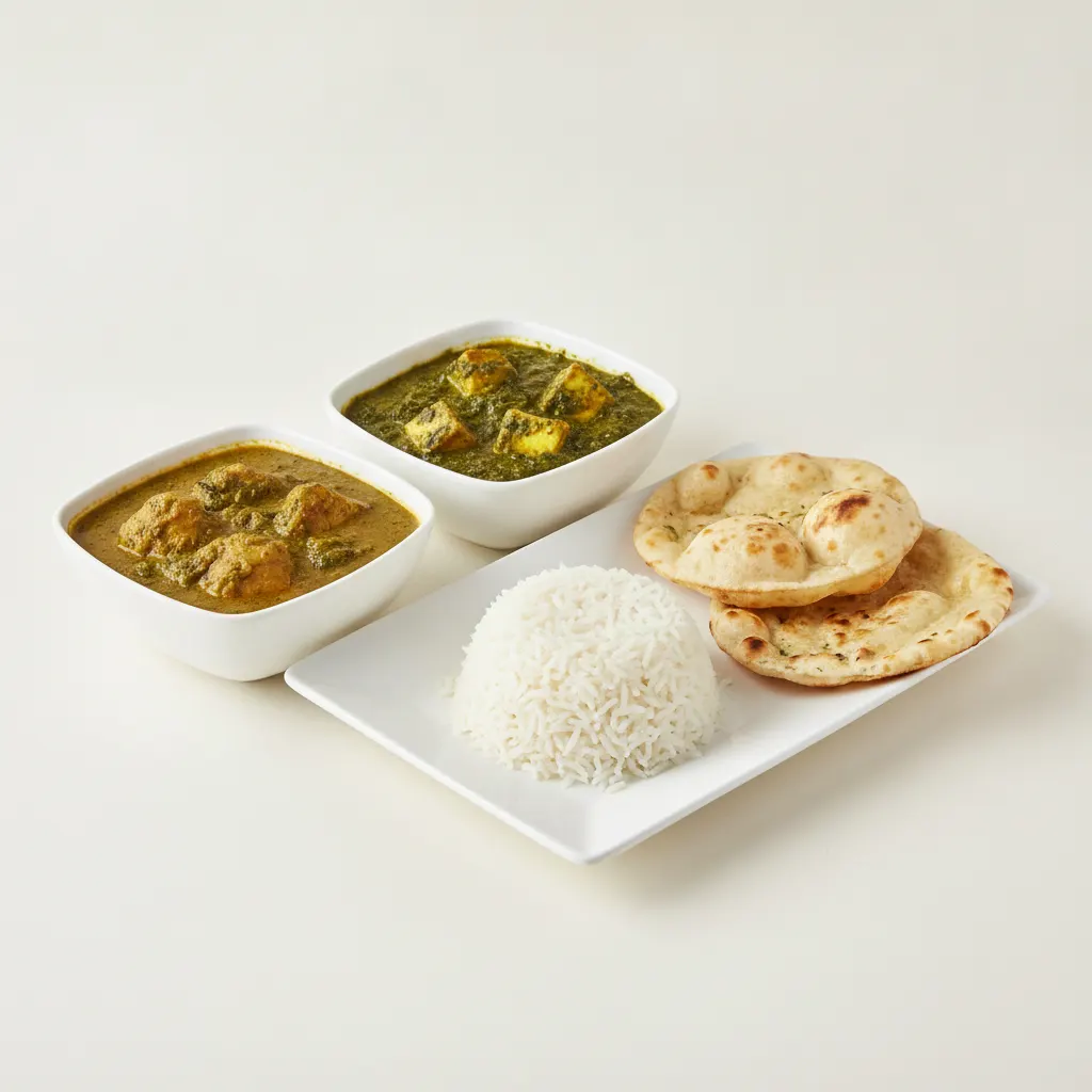 Bronze Package — Chicken Saag and Saag Paneer Bronze Package — Chicken Saag and Saag Paneer