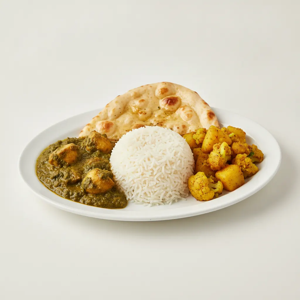 Bronze Package — Chicken Saag and Aloo Gobi Bronze Package — Chicken Saag and Aloo Gobi