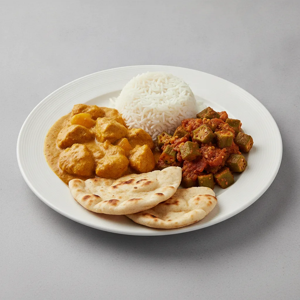Bronze Package — Chicken Mango and Bhindi Masala Bronze Package — Chicken Mango and Bhindi Masala