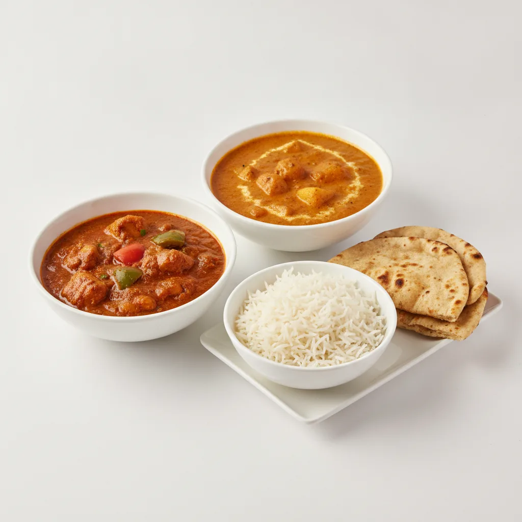 Bronze Package — Chicken Kadai and Potato Tikka Masala Bronze Package — Chicken Kadai and Potato Tikka Masala