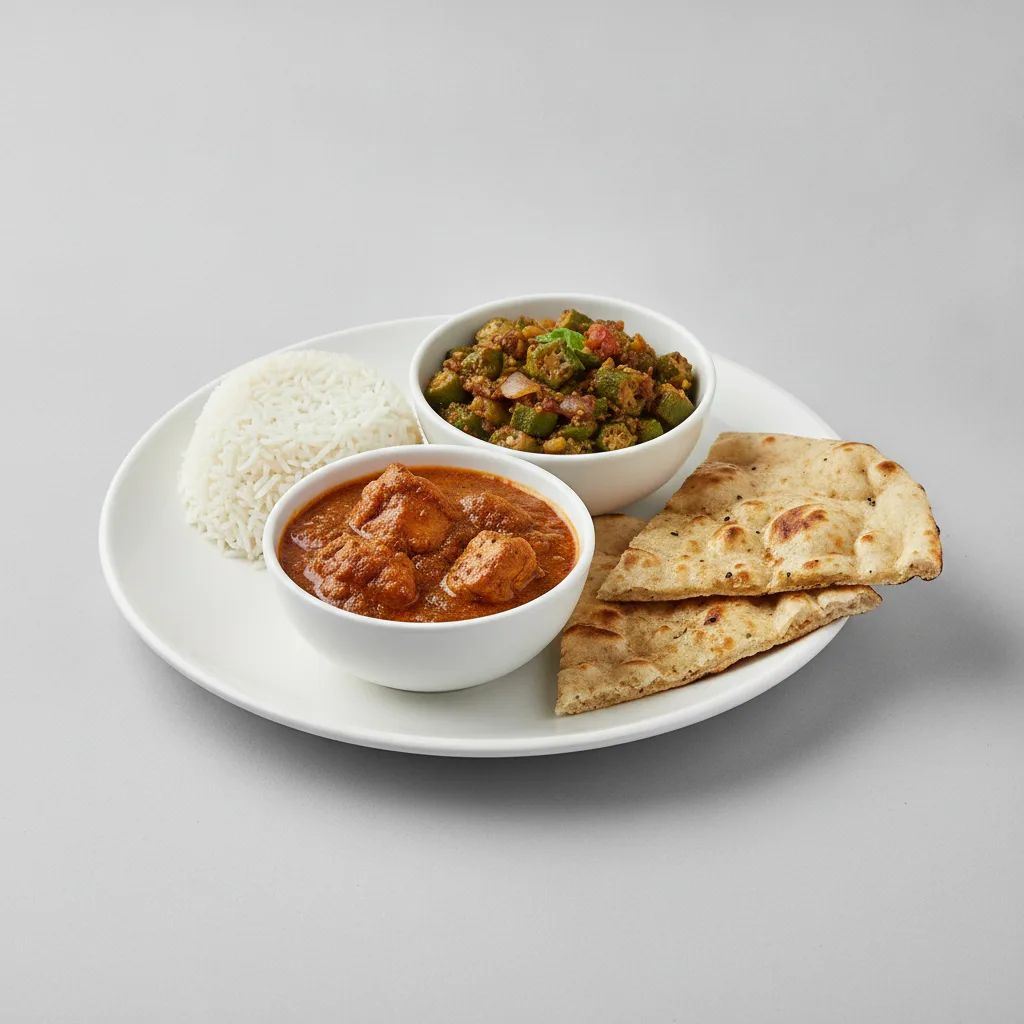 Bronze Package — Chicken Kadai and Bhindi Masala Bronze Package — Chicken Kadai and Bhindi Masala