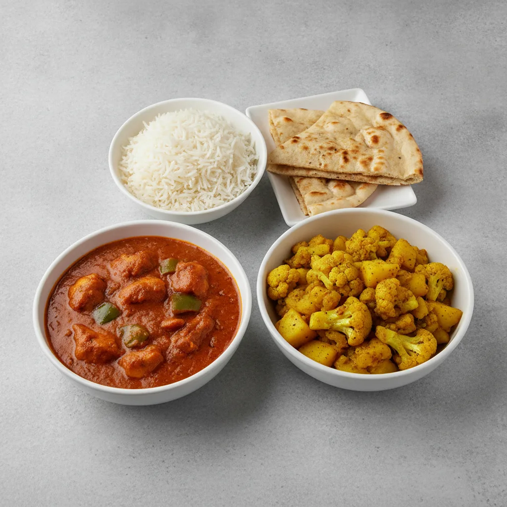 Bronze Package — Chicken Kadai and Aloo Gobi Bronze Package — Chicken Kadai and Aloo Gobi