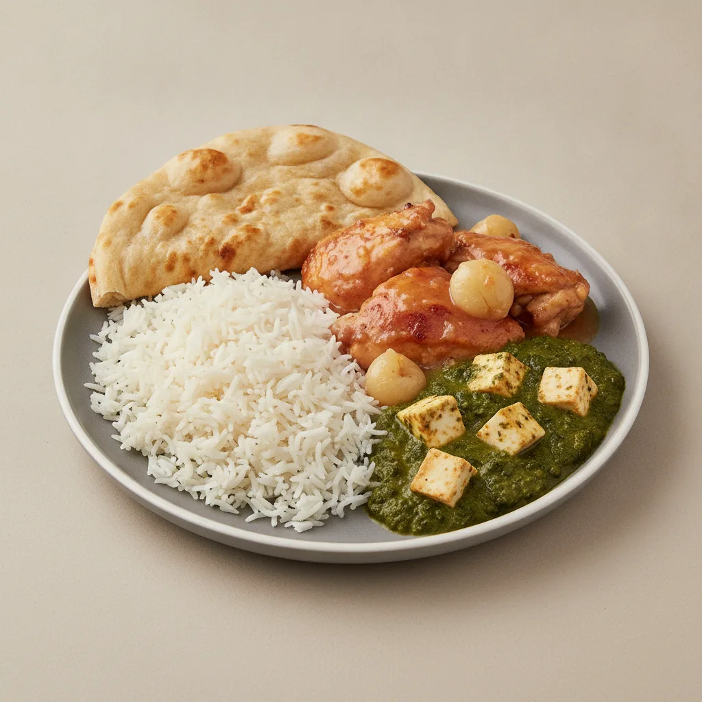 Bronze Package — Lychee Chicken and Saag Paneer Bronze Package — Lychee Chicken and Saag Paneer
