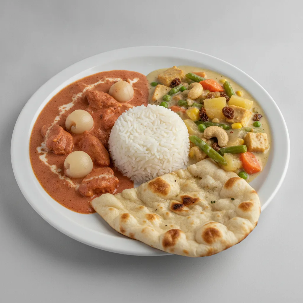 Bronze Package — Lychee Chicken and Navratan Korma Bronze Package — Lychee Chicken and Navratan Korma
