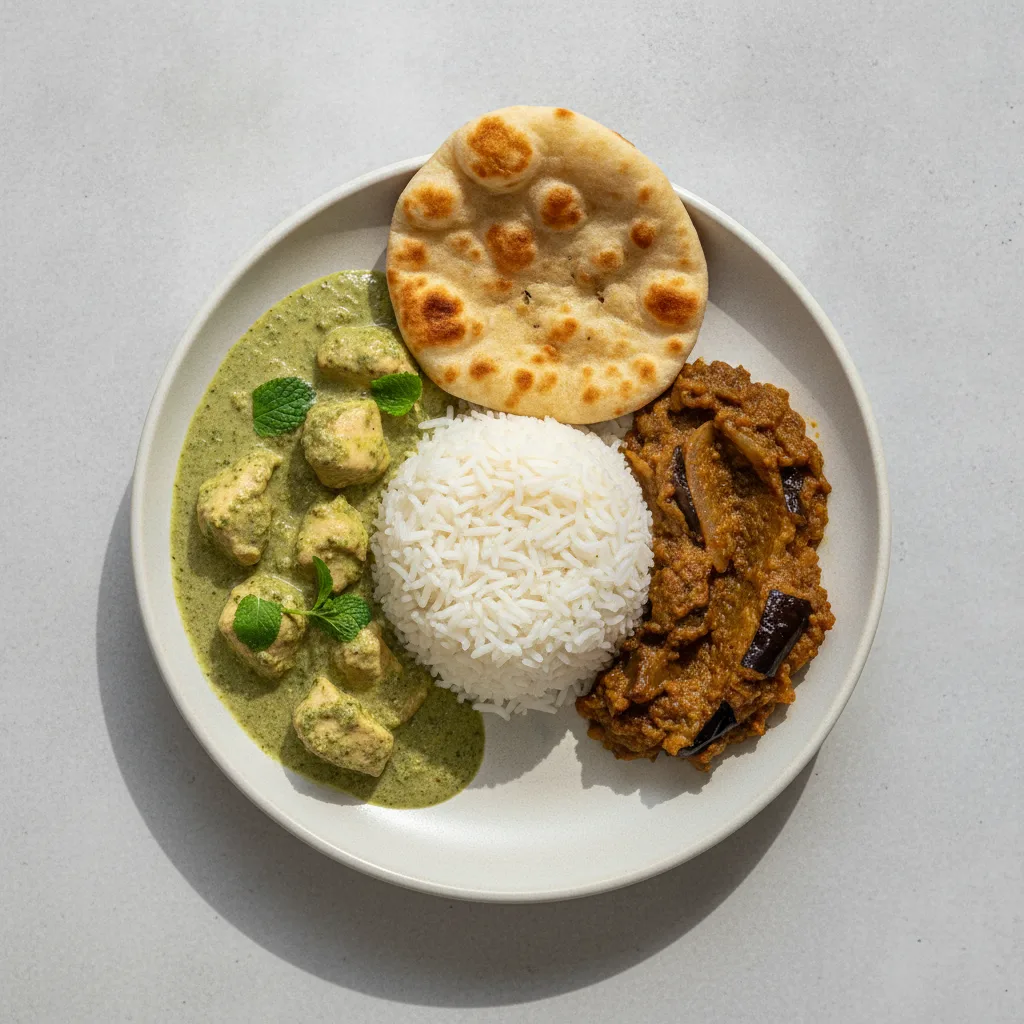 Bronze Package — Chicken Mint Curry and Baingan Bharta Bronze Package — Chicken Mint Curry and Baingan Bharta