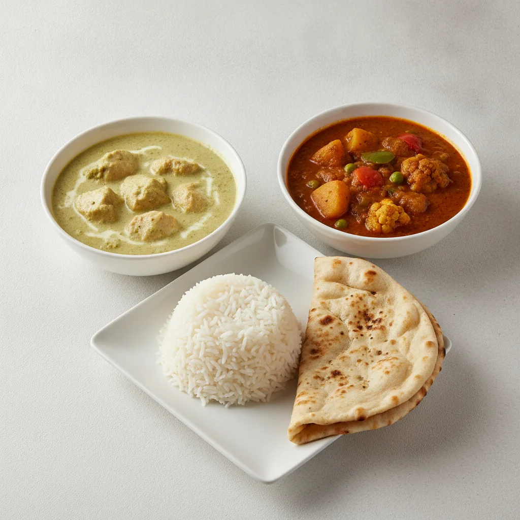 Bronze Package — Chicken Mint Curry and Vegetable Curry Bronze Package — Chicken Mint Curry and Vegetable Curry