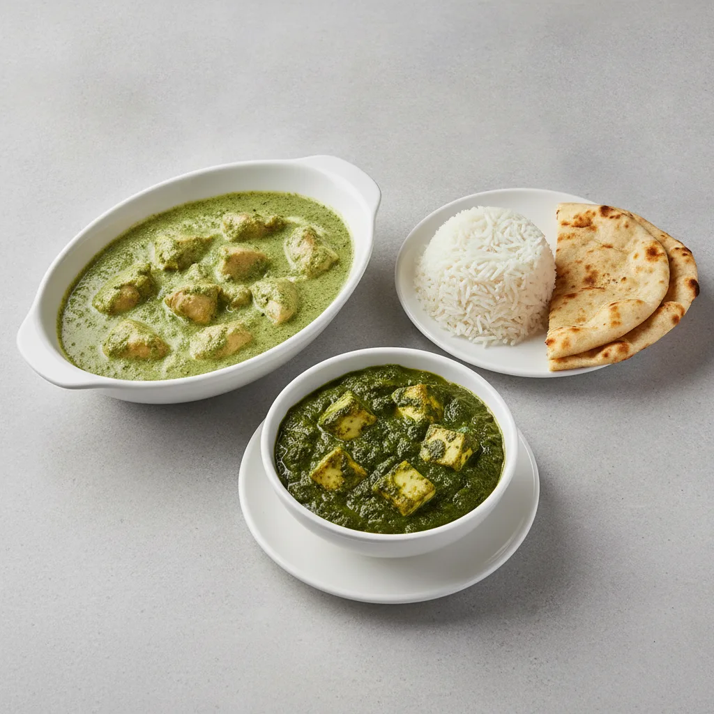 Bronze Package — Chicken Mint Curry and Saag Paneer Bronze Package — Chicken Mint Curry and Saag Paneer
