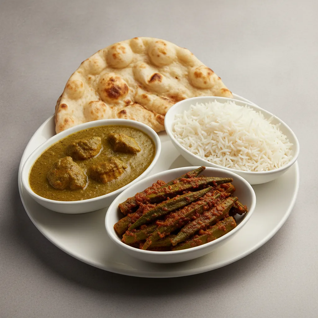 Bronze Package — Chicken Mint Curry and Bhindi Masala Bronze Package — Chicken Mint Curry and Bhindi Masala