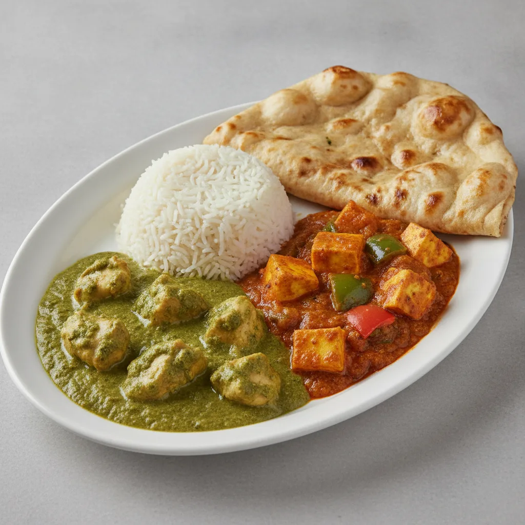 Bronze Package — Chicken Mint Curry and Paneer Kadai Bronze Package — Chicken Mint Curry and Paneer Kadai