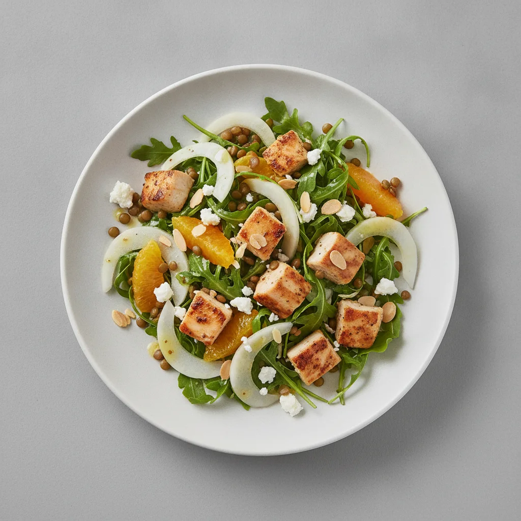 Fennel & Arugula Salad and Chicken Fennel & Arugula Salad and Chicken