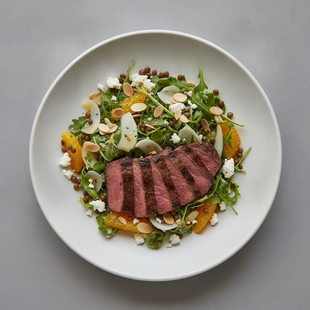 Fennel & Arugula Salad and Steak Fennel & Arugula Salad and Steak