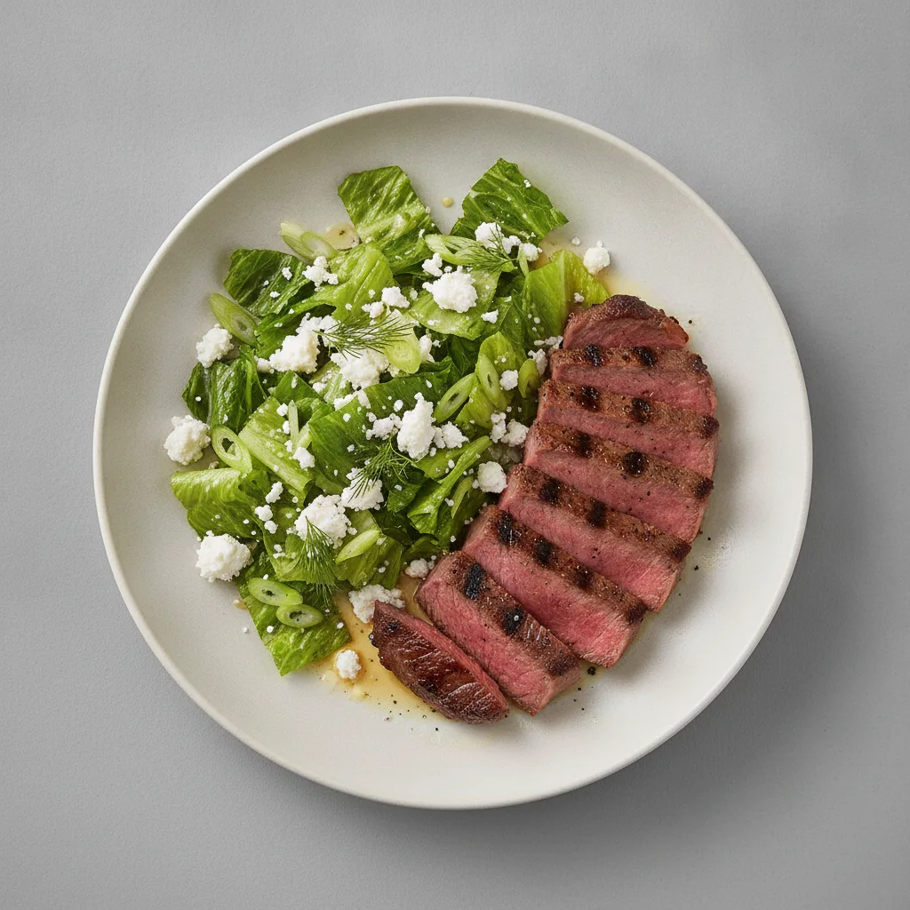 Marouli Salad and Steak Marouli Salad and Steak