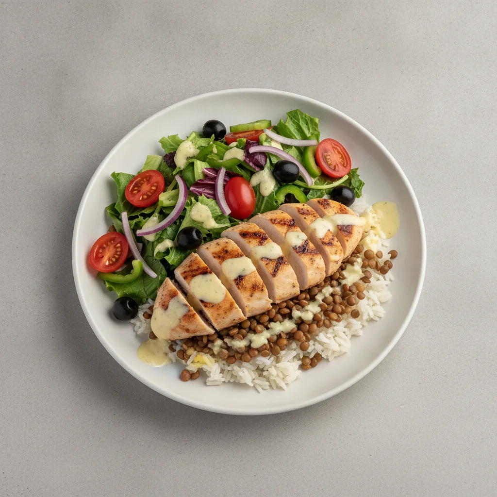 Butterflied 'klassiko' Salad and Chicken Butterflied 'klassiko' Salad and Chicken
