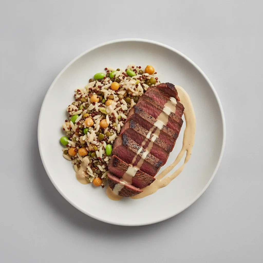 Aegean Tahini Salad and Steak Aegean Tahini Salad and Steak
