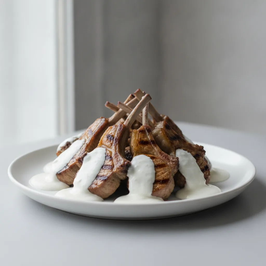 Loin Lamb Chops - Yogurt Sauce Loin Lamb Chops - Yogurt Sauce