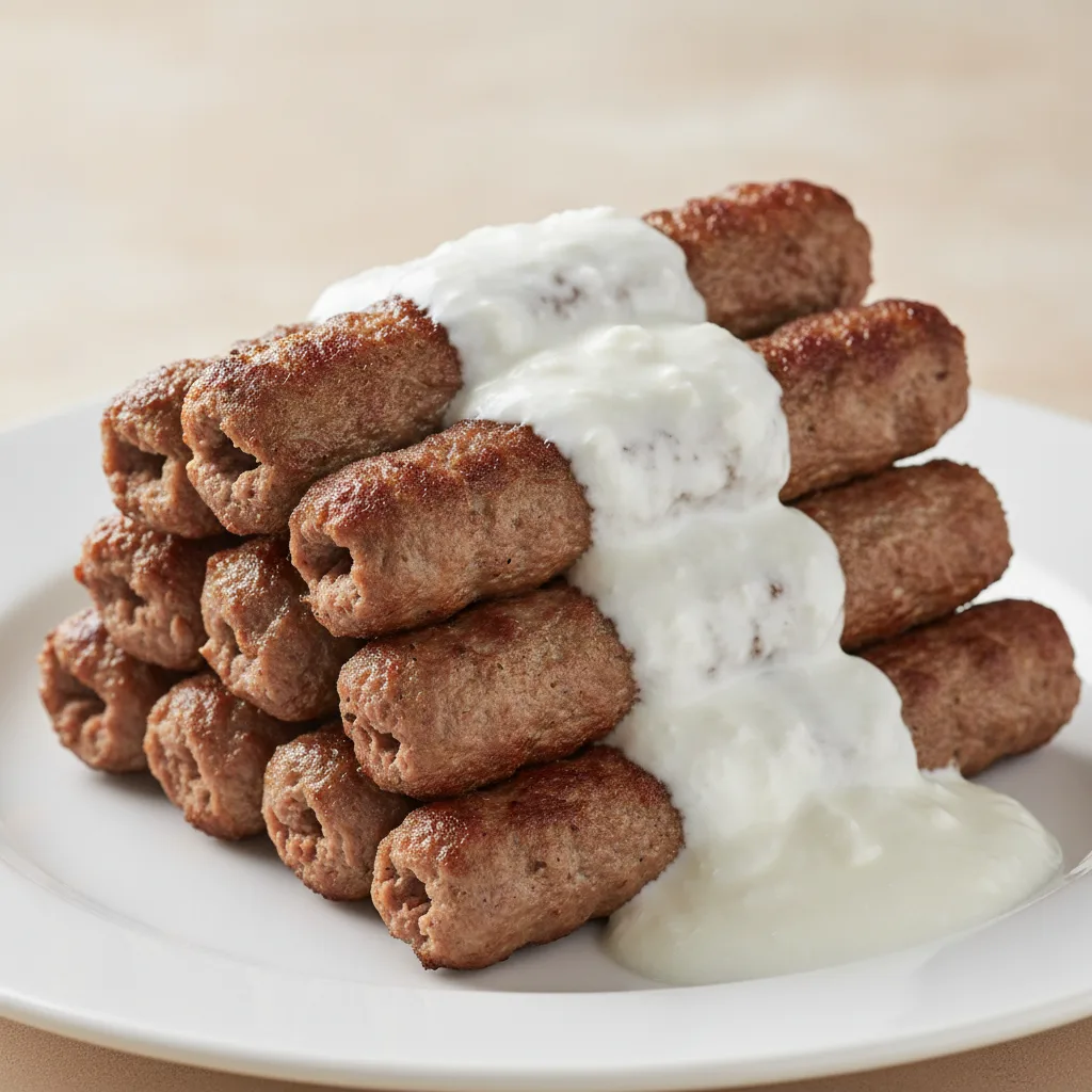 Lamb & Beef Kebab - Yogurt Sauce Lamb & Beef Kebab - Yogurt Sauce