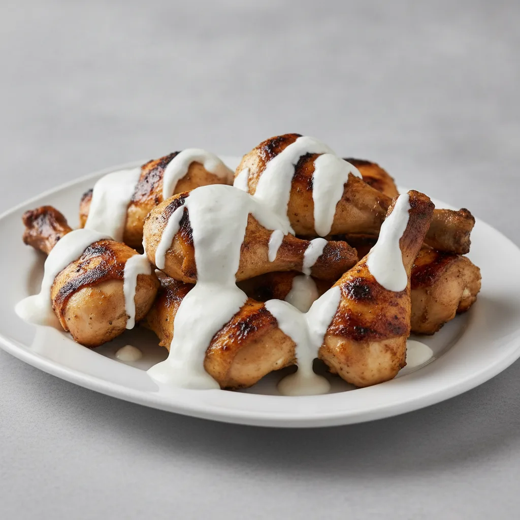 Quarter Chicken - Yogurt Sauce Quarter Chicken - Yogurt Sauce