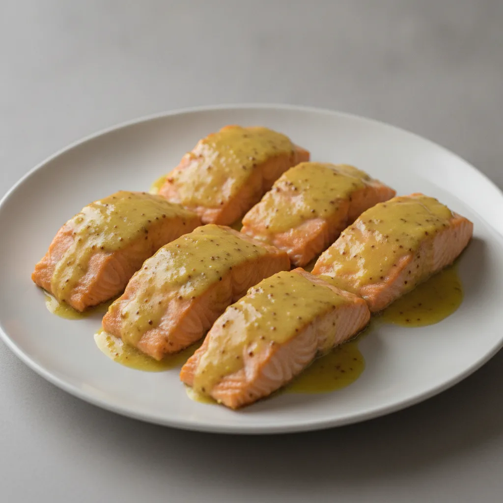 Salmon Filets - Lemon Mustard Sauce Salmon Filets - Lemon Mustard Sauce