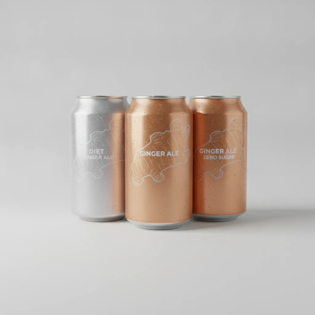 Soda Cans - Ginger Ale Soda Cans - Ginger Ale