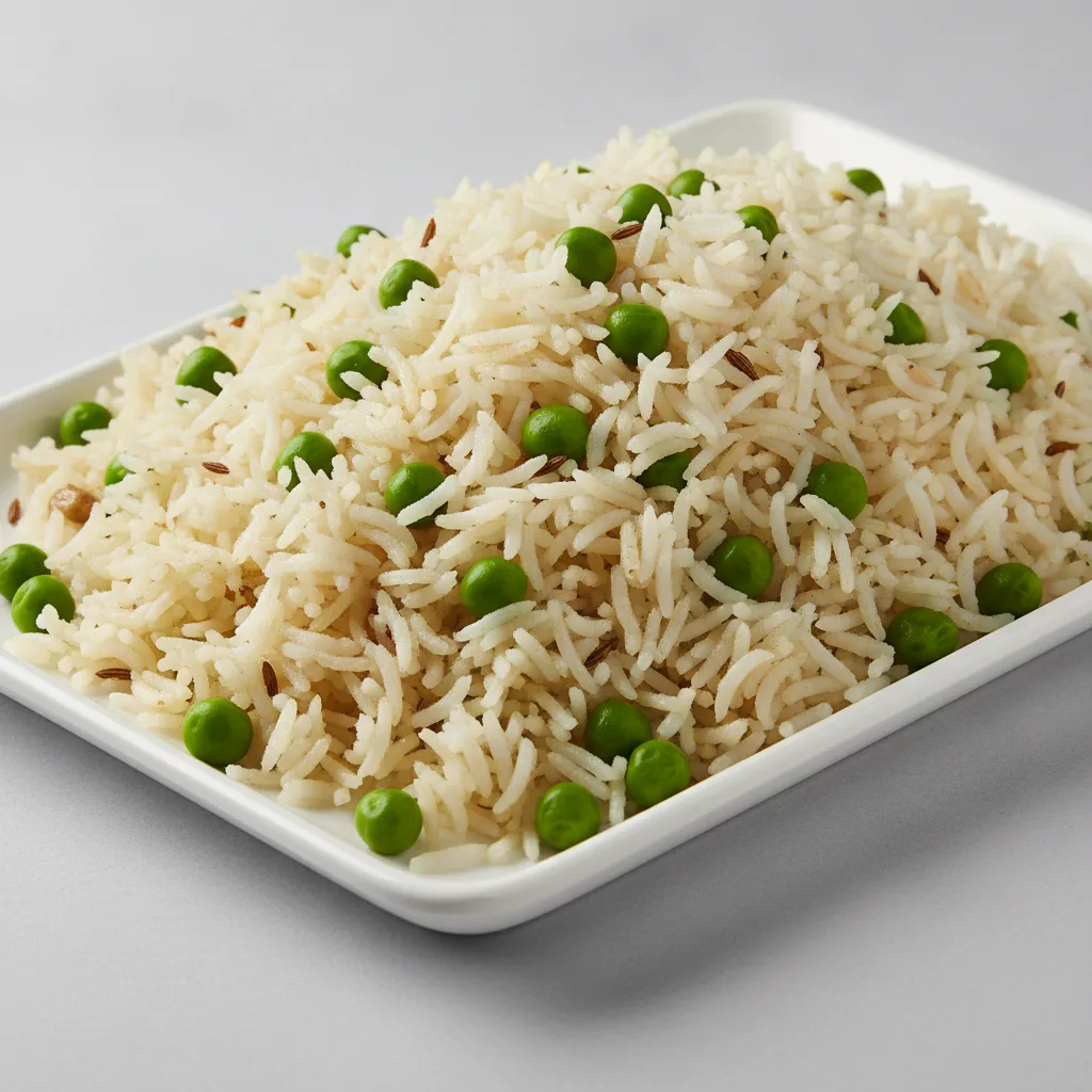 Peas Pullao Tray