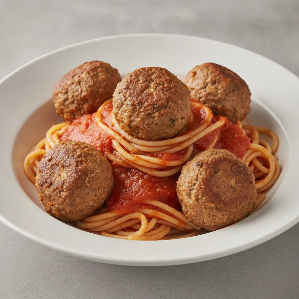 Spaghetti with Homemade Meatballs