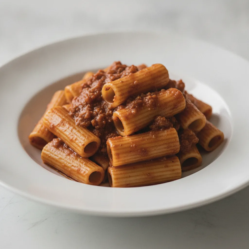 Rigatone Bolognese
