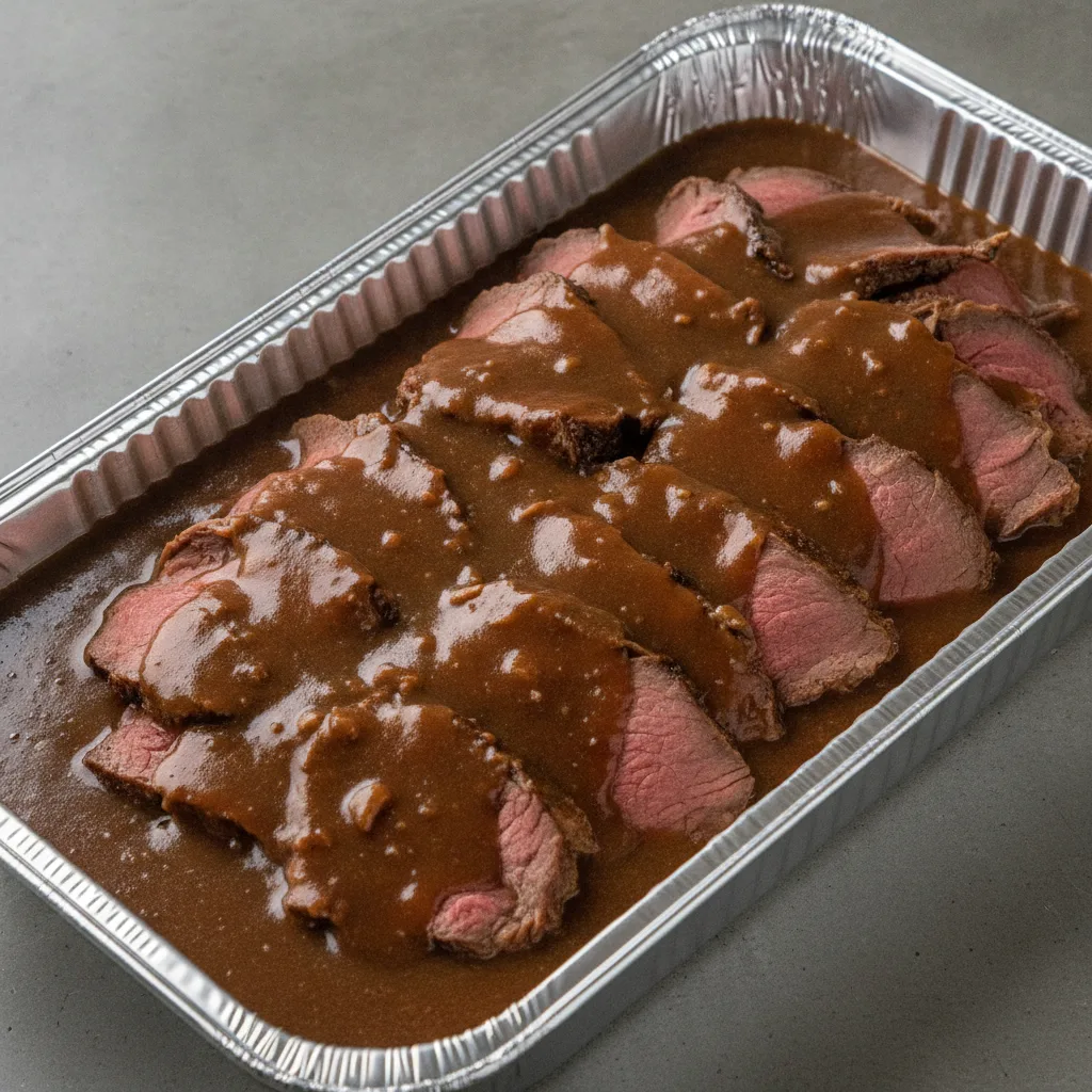 Roast Beef in Gravy Full Tray
