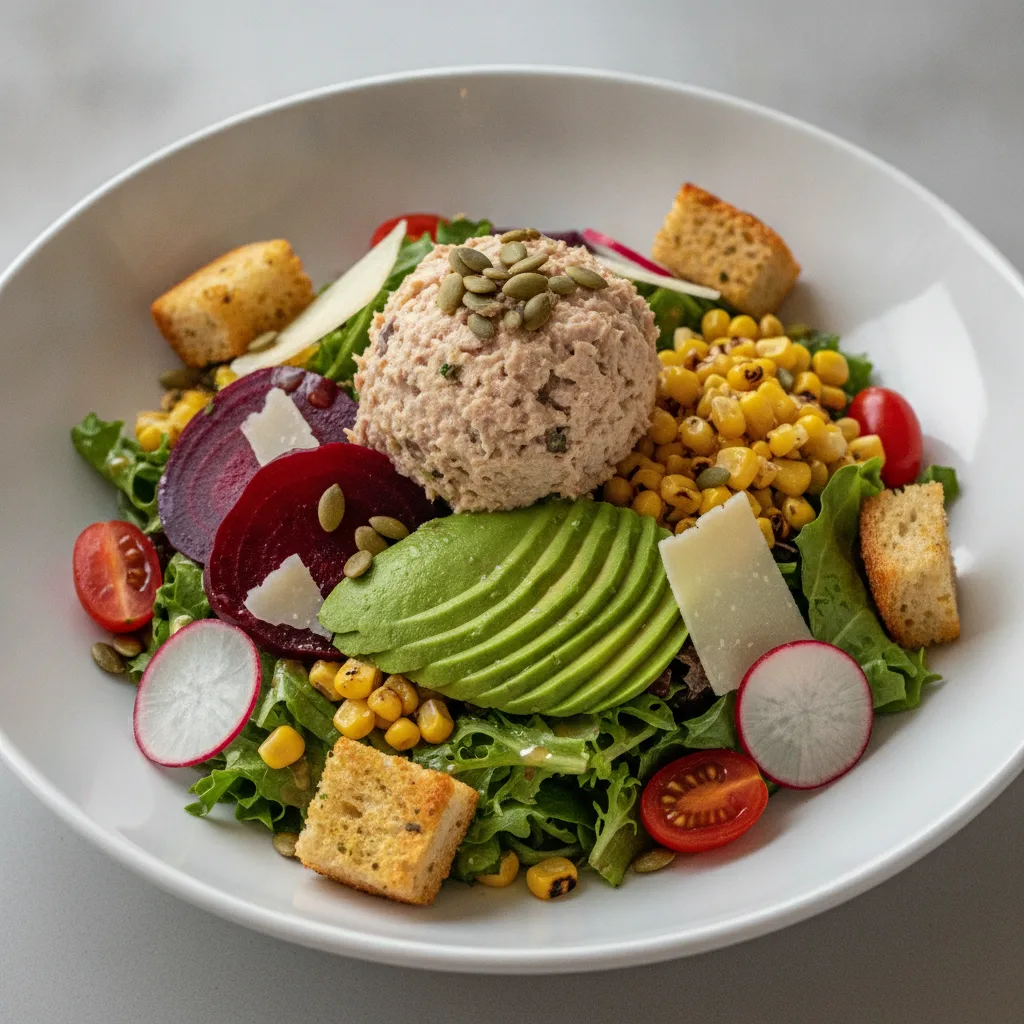 Fresh From the Market Salad with Tuna Salad