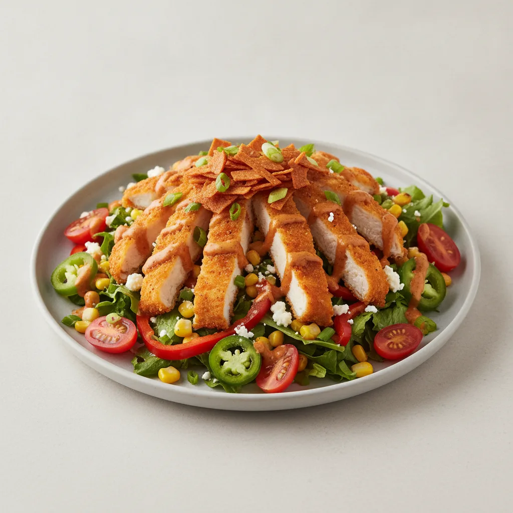 South by Southwest Salad with Crispy Chicken