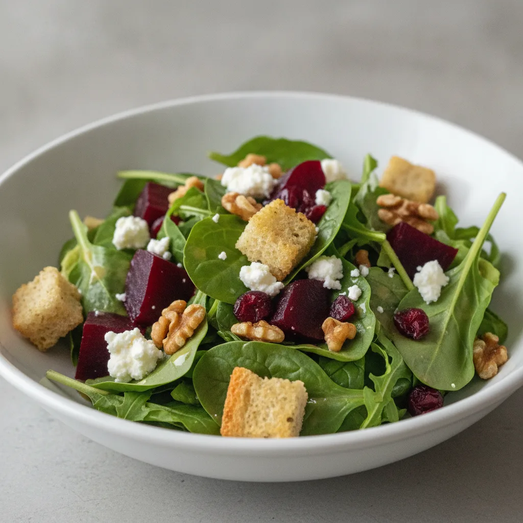 Fresh Beet and Goat Cheese Salad
