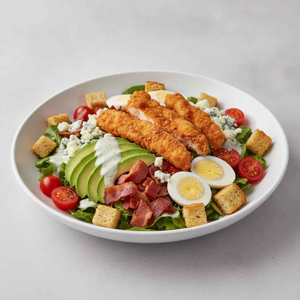 The Proper Cobb Salad with Crispy Chicken