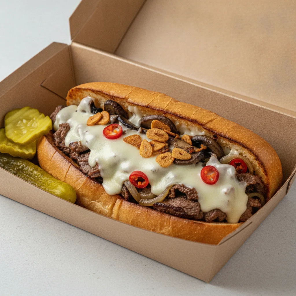 G-Moes Cheesesteak (American White) G-Moes Cheesesteak (American White)