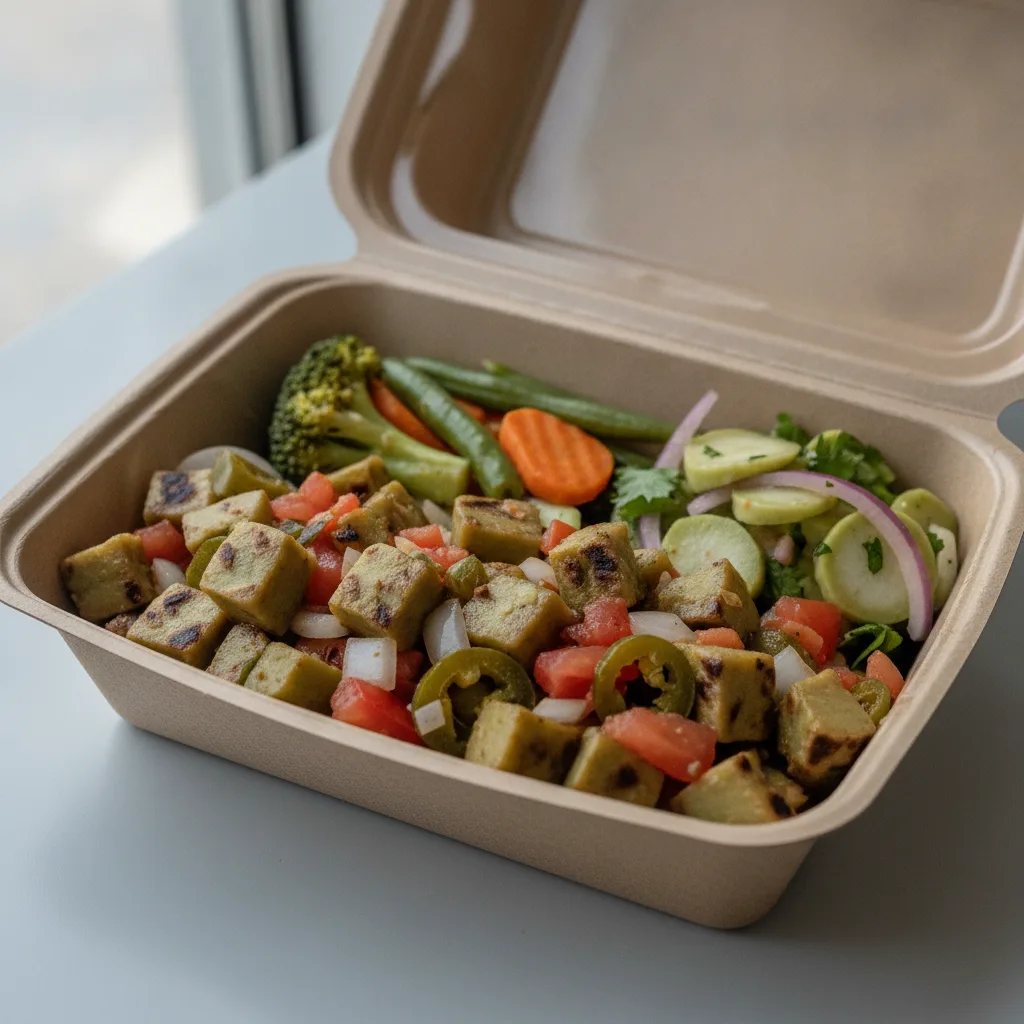 Nopales a La Mexicana Box - Steamed Veggies / Nopalitos Salad Nopales a La Mexicana Box - Steamed Veggies / Nopalitos Salad