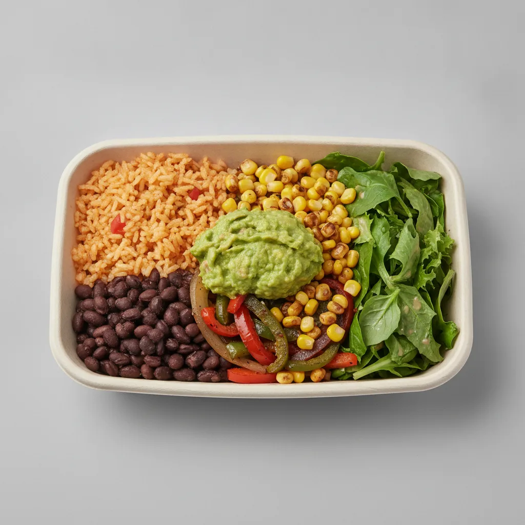 Burrito Bowl Box — Mexican Rice / Mexican Salad Burrito Bowl Box — Mexican Rice / Mexican Salad