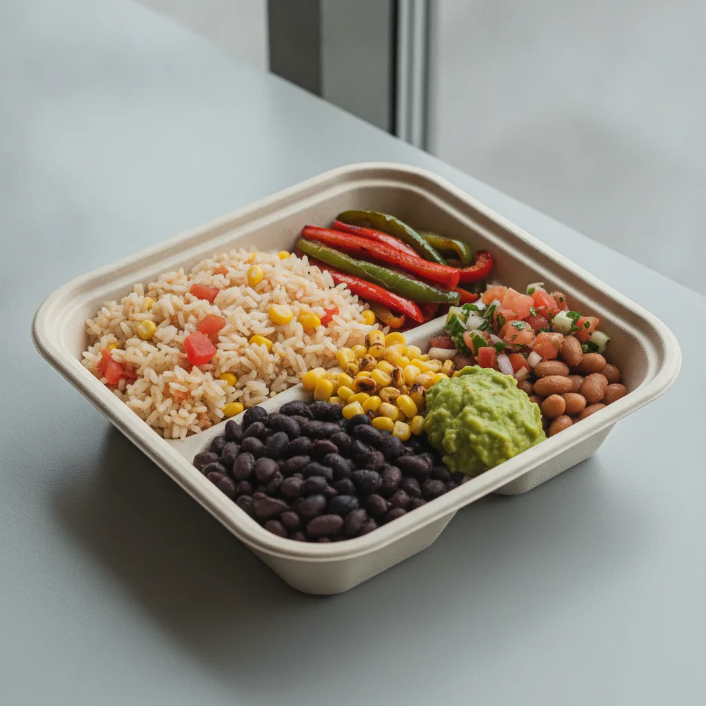 Burrito Bowl Box — Pinto Beans / Nopalitos Salad Burrito Bowl Box — Pinto Beans / Nopalitos Salad