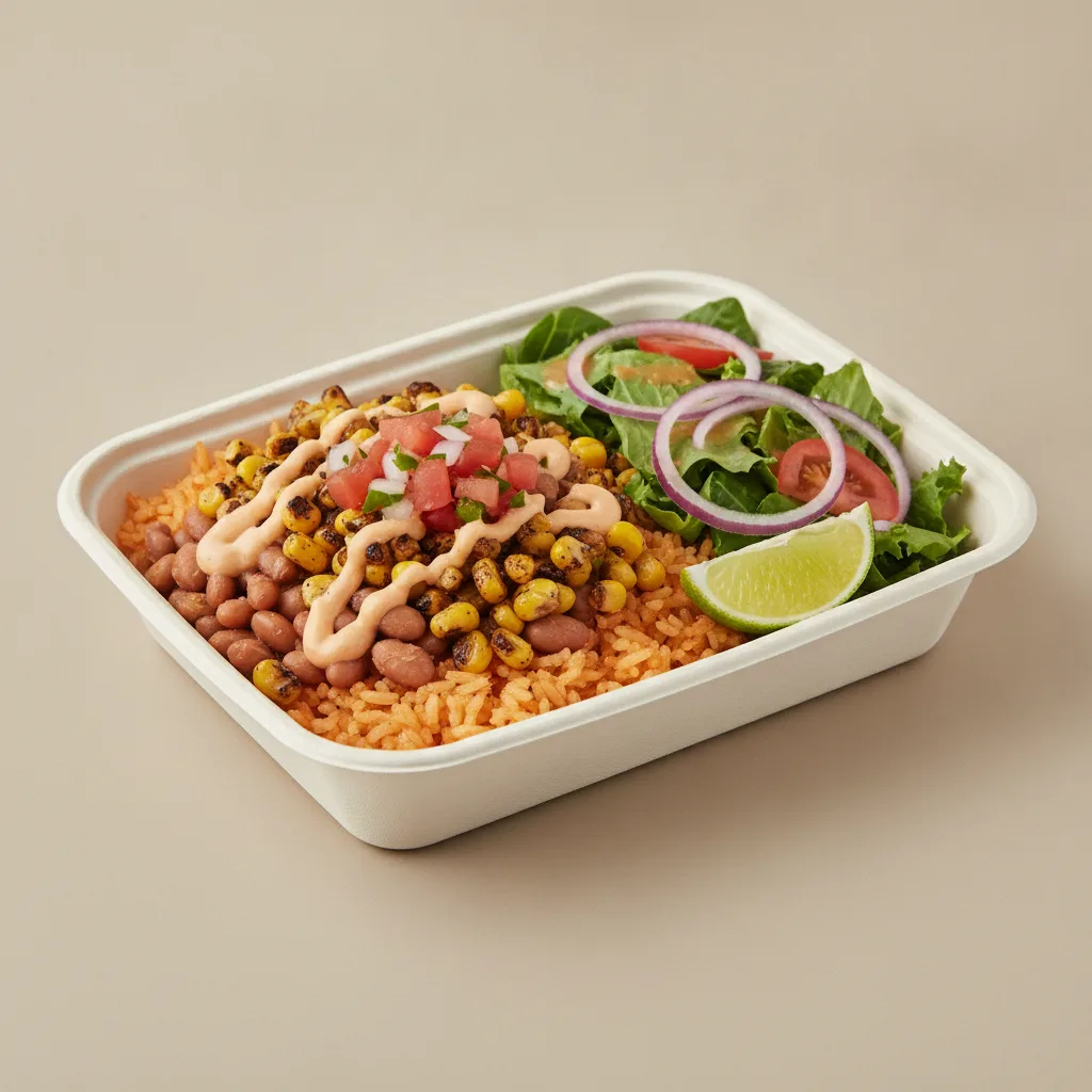 Elote Bowl Box — Mexican Rice / Mexican Salad Elote Bowl Box — Mexican Rice / Mexican Salad
