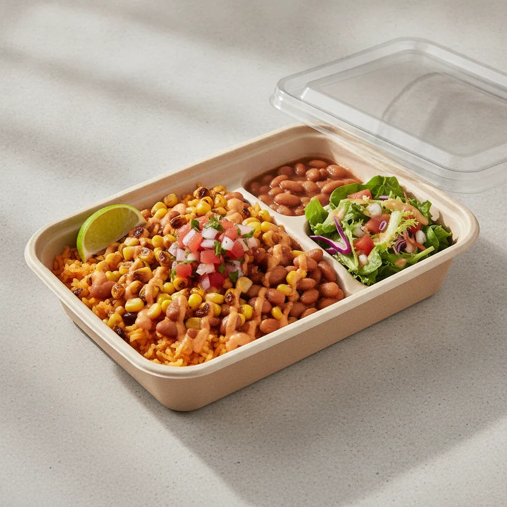 Elote Bowl Box — Pinto Beans / Mexican Salad Elote Bowl Box — Pinto Beans / Mexican Salad