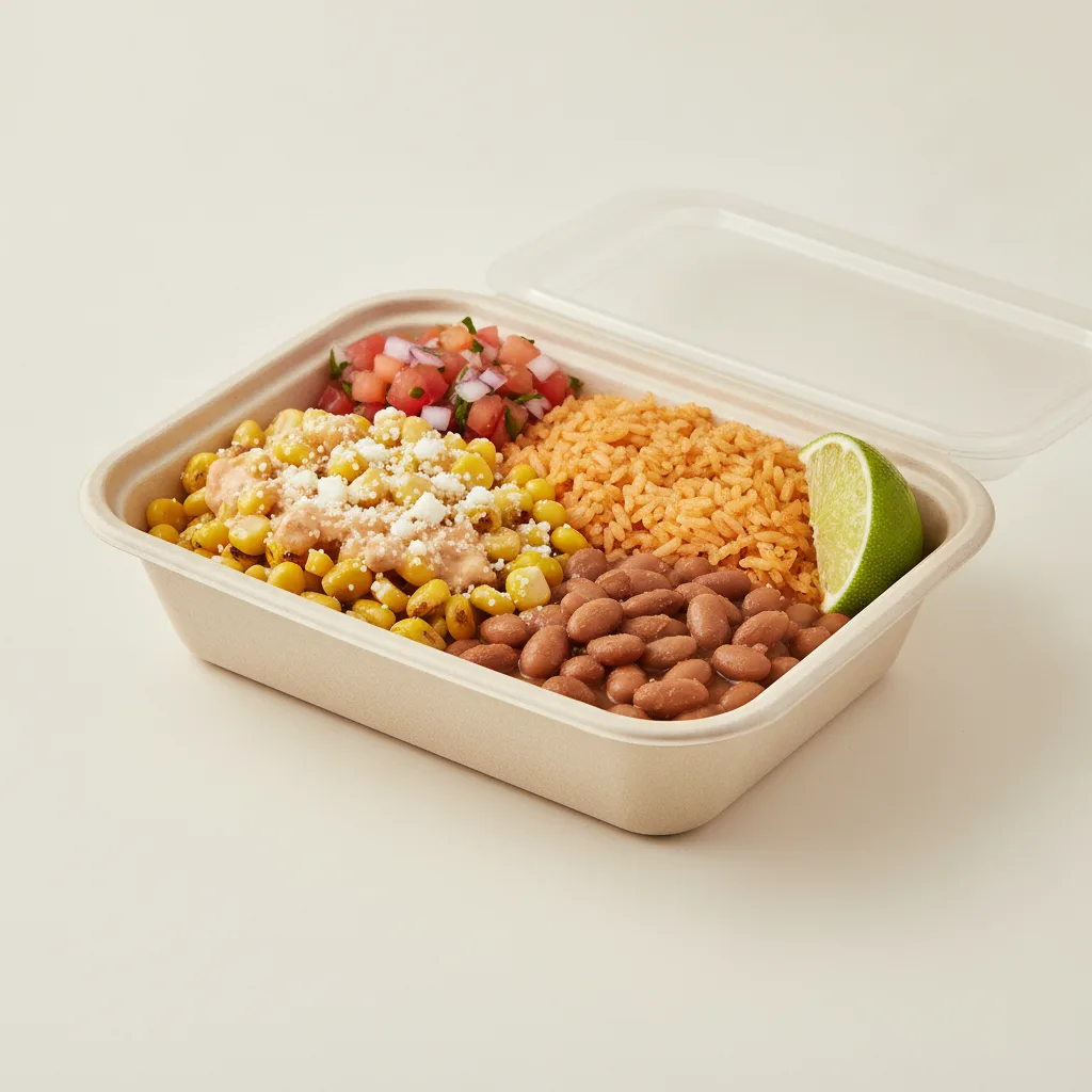 Elote Bowl Box — Pinto Beans / Street Corn Salad Elote Bowl Box — Pinto Beans / Street Corn Salad