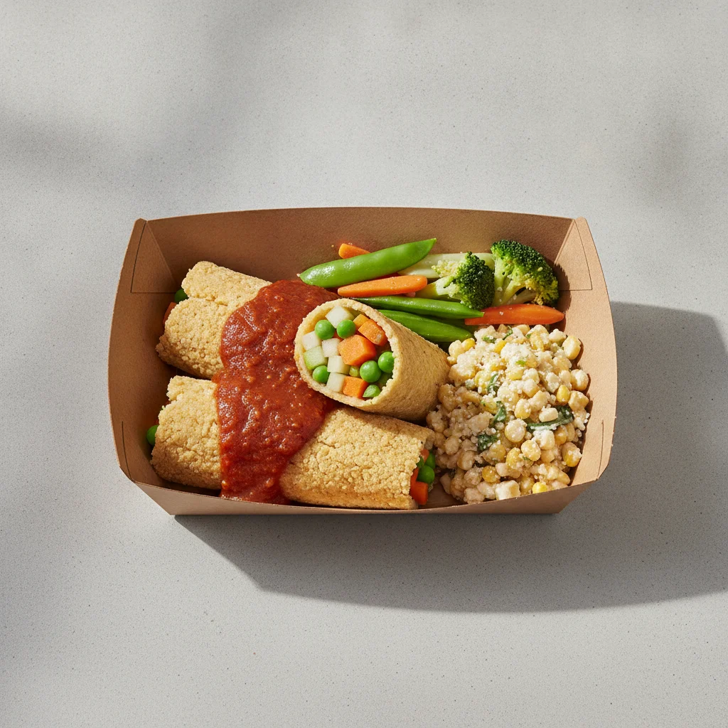 Tamales Box (Vegetarian) — Steamed Veggies / Street Corn Salad Tamales Box (Vegetarian) — Steamed Veggies / Street Corn Salad