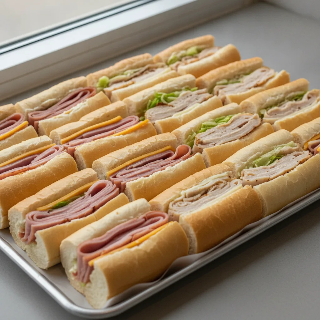 50/50 Hoagie Tray - Ham & Cheese / Turkey & Provolone 50/50 Hoagie Tray - Ham & Cheese / Turkey & Provolone