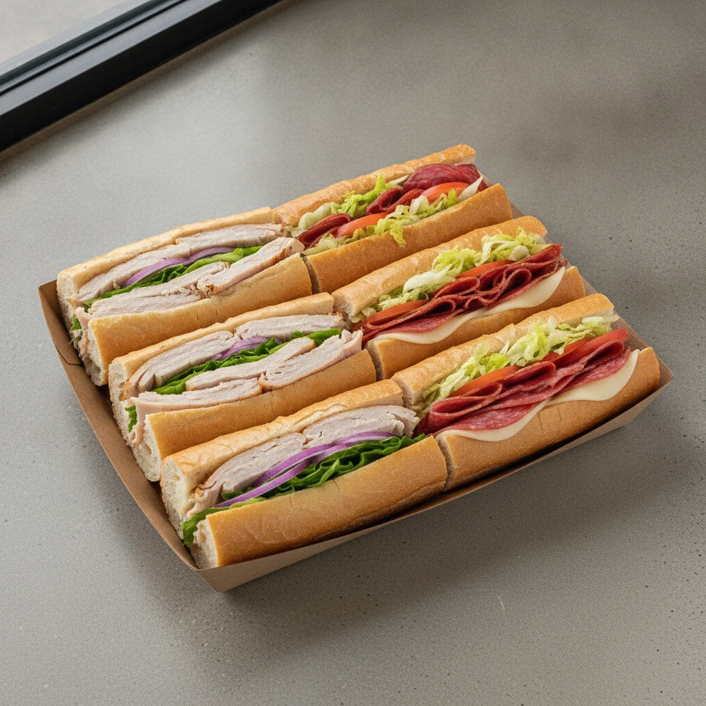 50/50 Hoagie Tray - Turkey & Provolone / Italian 50/50 Hoagie Tray - Turkey & Provolone / Italian
