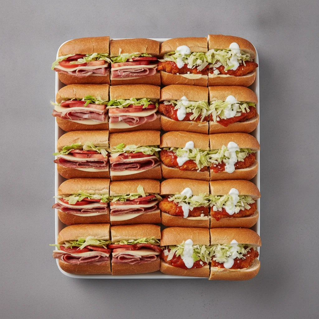 50/50 Hoagie Tray - Italian / Buffalo Ranch Chicken 50/50 Hoagie Tray - Italian / Buffalo Ranch Chicken