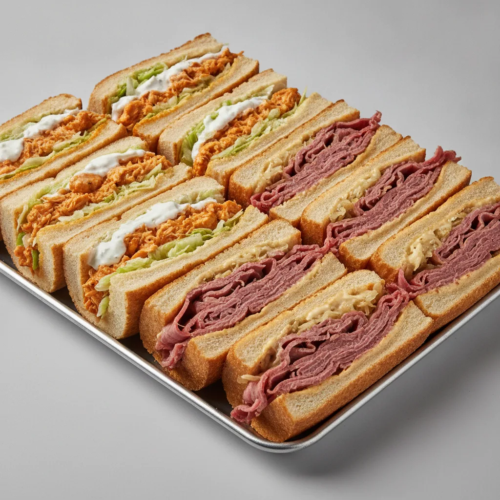 50/50 Hoagie Tray - Buffalo Ranch Chicken / Corned Beef Special 50/50 Hoagie Tray - Buffalo Ranch Chicken / Corned Beef Special