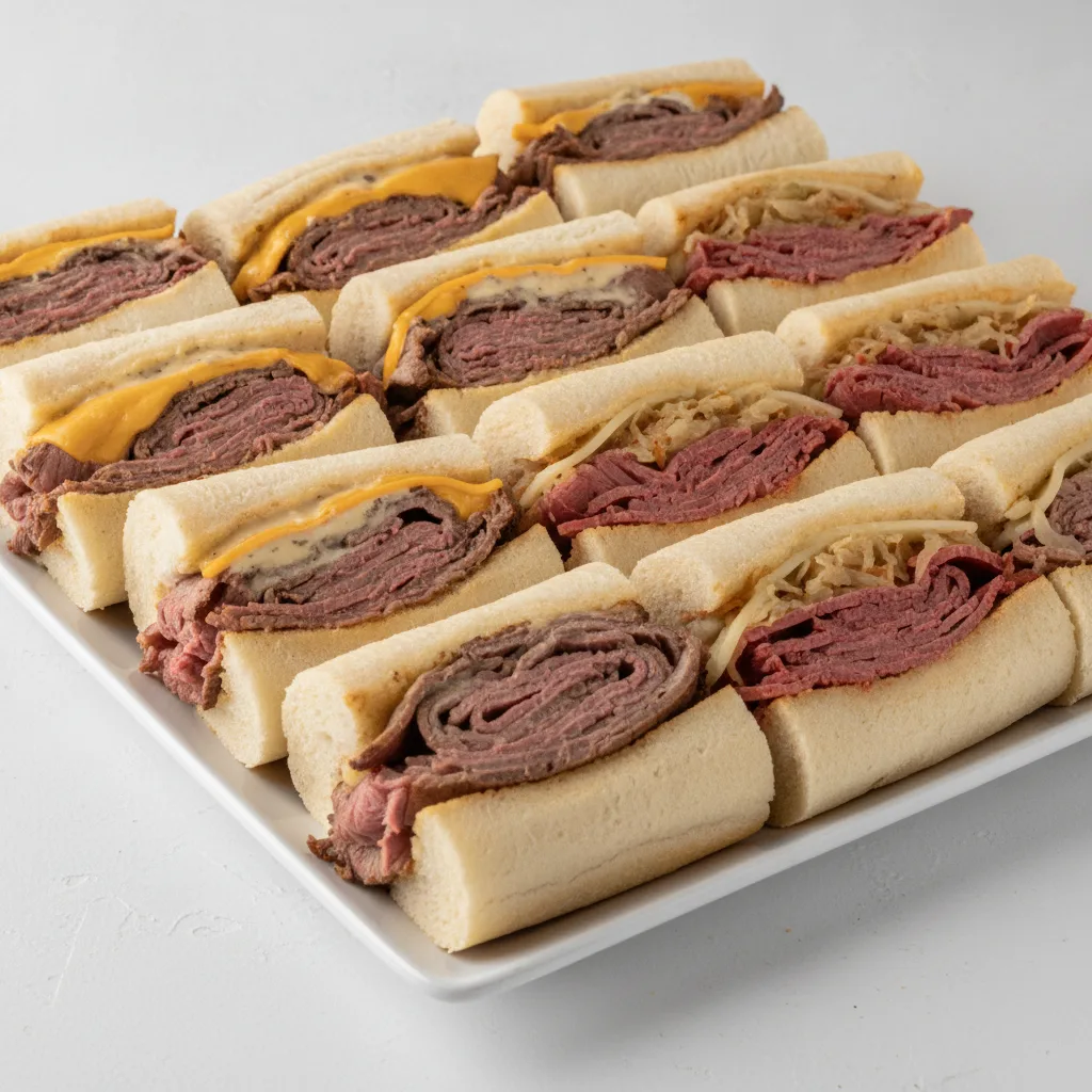 50/50 Hoagie Tray - Roast Beef & Cheddar with Horseradish / Corned Beef Special 50/50 Hoagie Tray - Roast Beef & Cheddar with Horseradish / Corned Beef Special