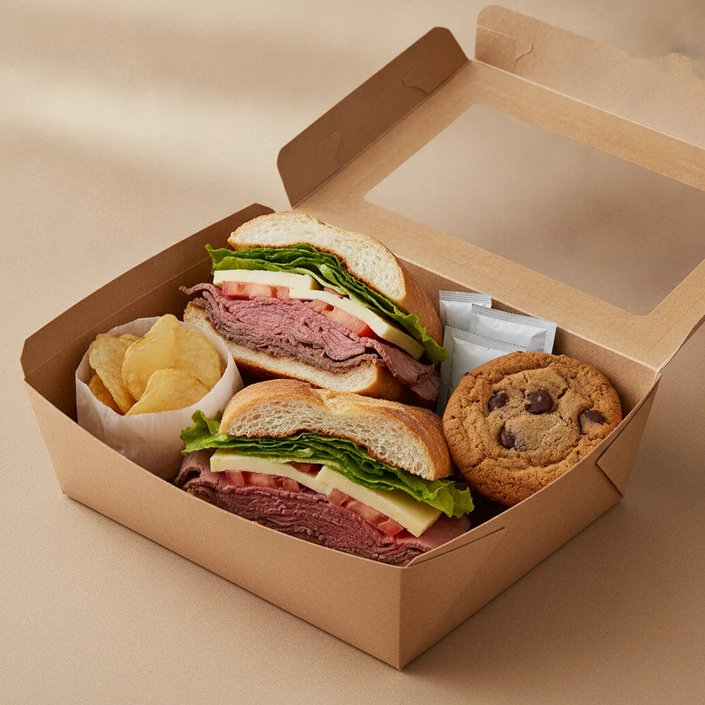 Roast Beef and Provolone Boxed Lunch Roast Beef and Provolone Boxed Lunch